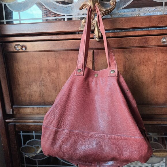 Stunning Jerome Dreyfuss Billy M Bag Goatskin brick red - Picture 4 of 16